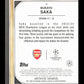 Topps Bukayo Saka Black Refractor 03/10 2024 Topps Museum Collection