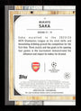 Topps Bukayo Saka Black Refractor 03/10 2024 Topps Museum Collection