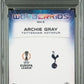 Topps Archie Gray 05/25 Wonderkids Orange Starball RC 2024/25 Chrome UCC Logofractor PSA 7