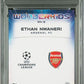 Topps Ethan Nwaneri 01/25 Wonderkids Orange Starball RC 2024/25 Chrome UCC Logofractor PSA 10