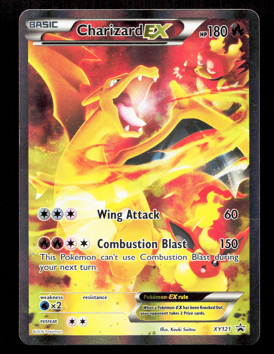 Pokemon Charizard EX XY121 Full Art Black Star Promo