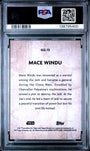 Topps Mace Windu 43/50 Galactic Graffiti Mini Diamond Refractor 2025 #GG-13 Star Wars Chrome PSA 9