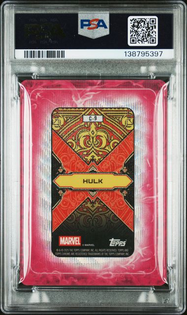 Topps Hulk 09/99 Gambit's Deck C-9 2025 Mint Marvel PSA 10