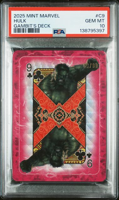 Topps Hulk 09/99 Gambit's Deck C-9 2025 Mint Marvel PSA 10