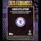 Topps Enzo Fernandez Purple Current Stars Autograph Card /25 Gold UEFA Club Competitons 2025-26