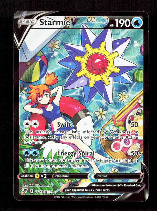 Pokemon Starmie V TG13/TG30 Full Art Rare Holo 2022 Astral Radiance