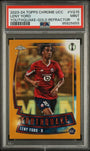 Topps Leny Yoro Youthquake Gold Refractor 03/50 2023/24 Chrome UCC PSA 9