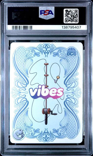 Vibes Lil Dragon Rider Holo Foil 8/25 Sports Cards Direct Exclusive Legend Of The Lils 2025 Vibes TCG Promo PSA 9