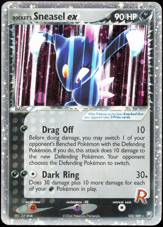Pokemon Rocket's Sneasel EX 103/109 Holo 2004 Team Rockets Returns
