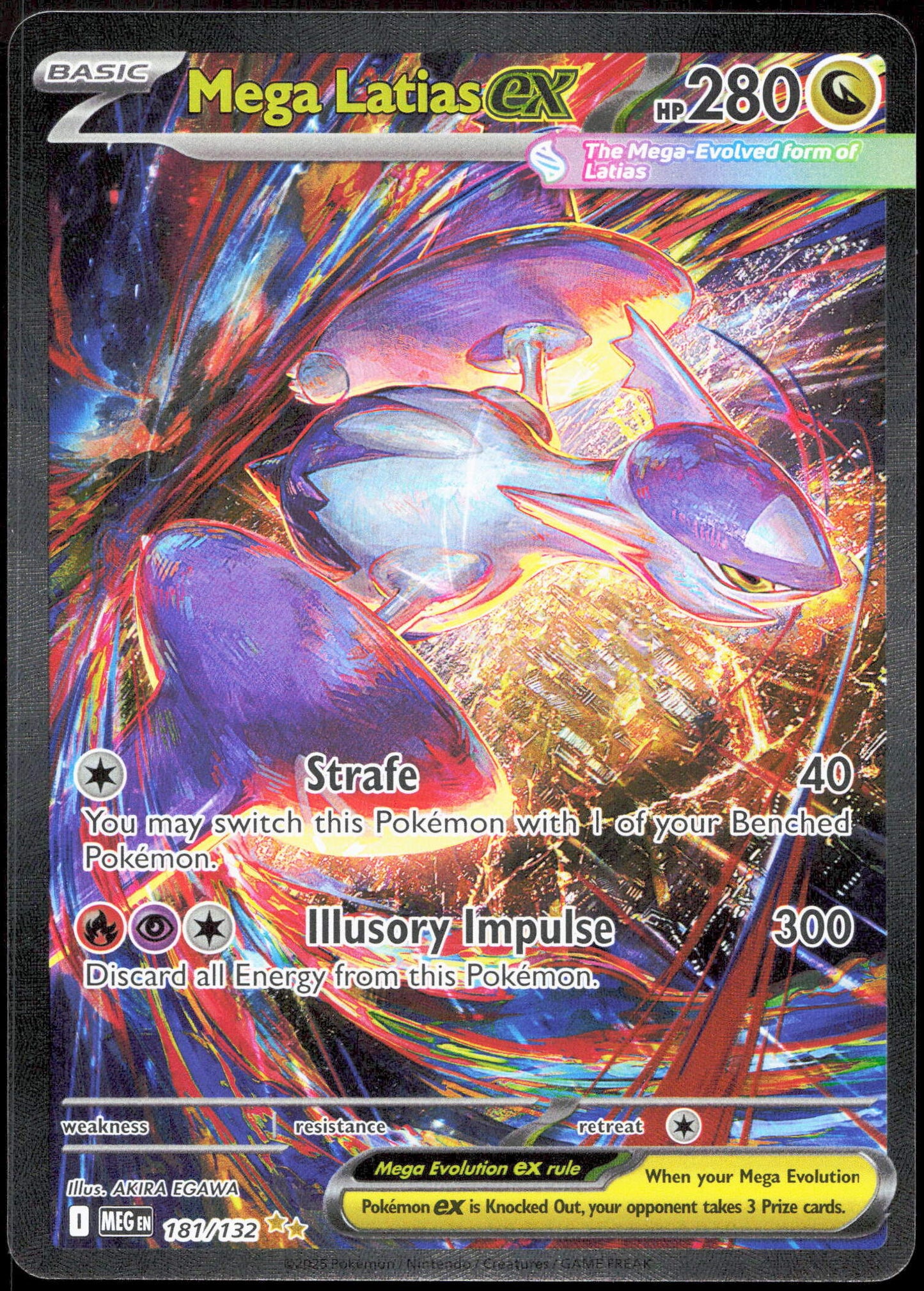 Pokemon Mega Latias EX 181/132 Special Illustration Rare 2025 Mega Evolution