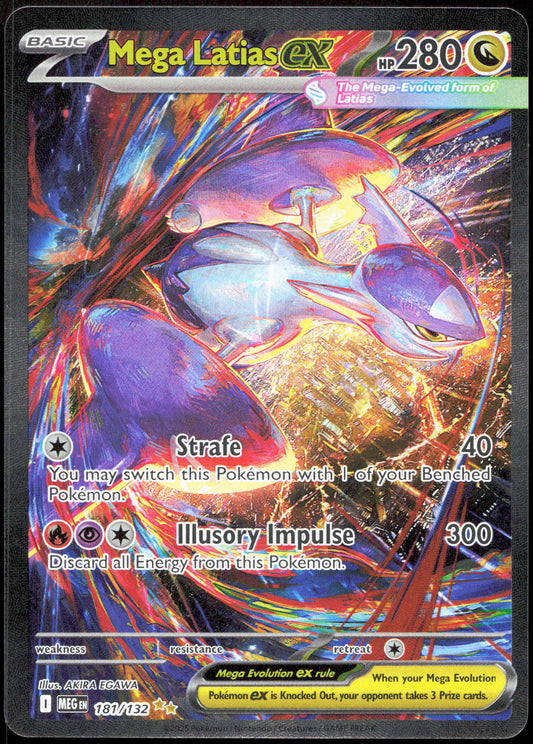 Pokemon Mega Latias EX 181/132 Special Illustration Rare 2025 Mega Evolution
