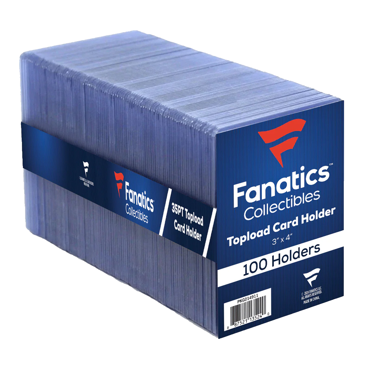 Fanatics Collectibles 35pt 3x4 Top Loaders - 100 Count