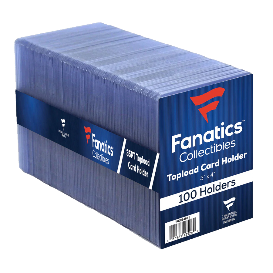 Fanatics Collectibles 35pt 3x4 Top Loaders - 100 Count