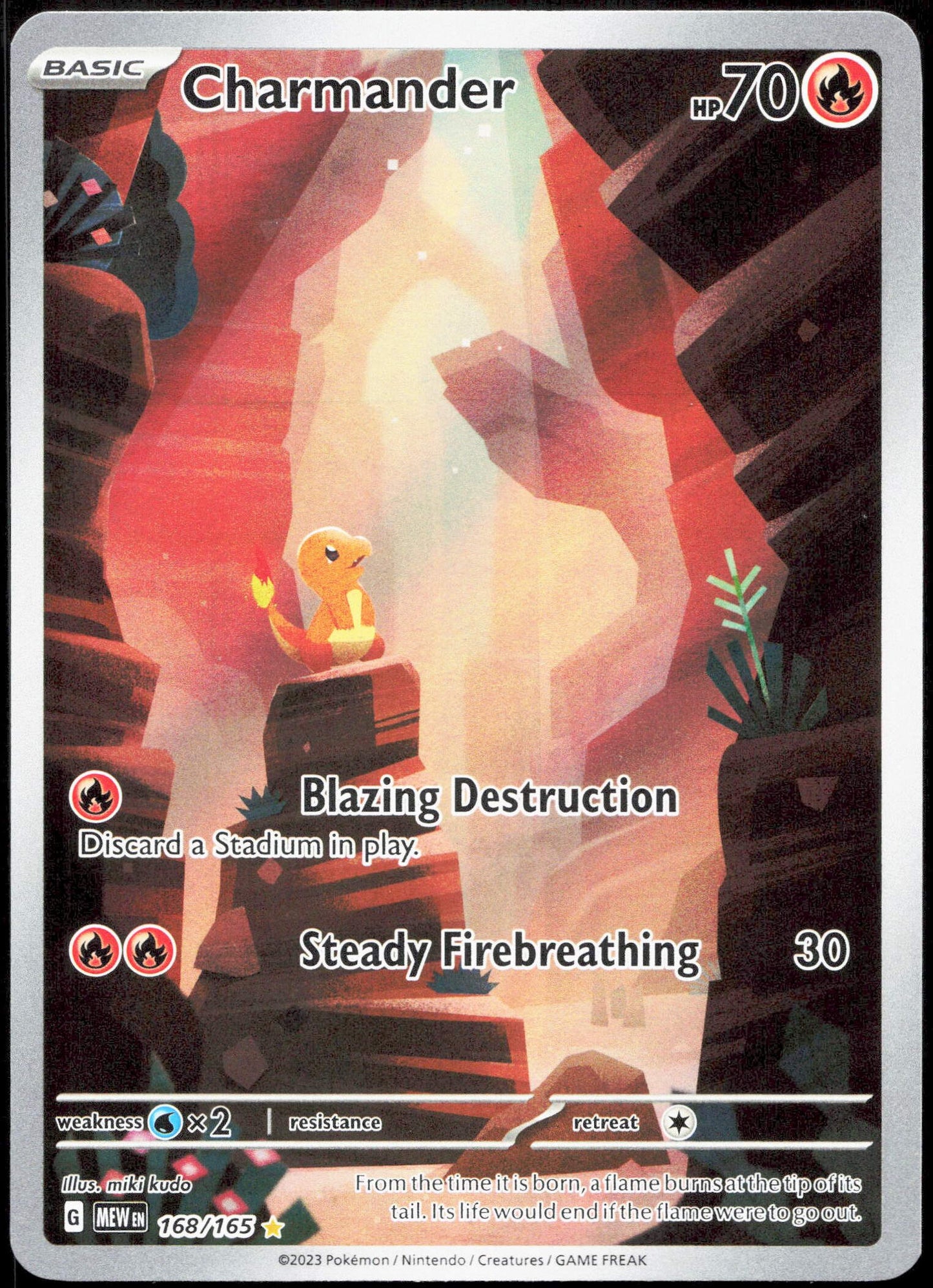 Pokemon Charmander 168/165 Illustration Rare 2023 151
