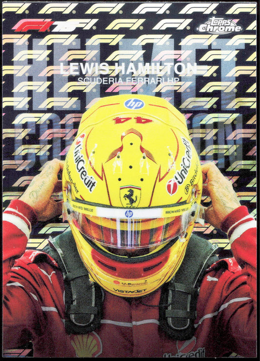 Topps Lewis Hamilton Helmet Collection HC-2 2025 Chrome Formula 1 Logofractor