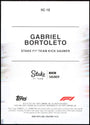 Topps Gabriel Bortoleto Helmet Collection Rookie HC-10 2025 Chrome Formula 1 Logofractor