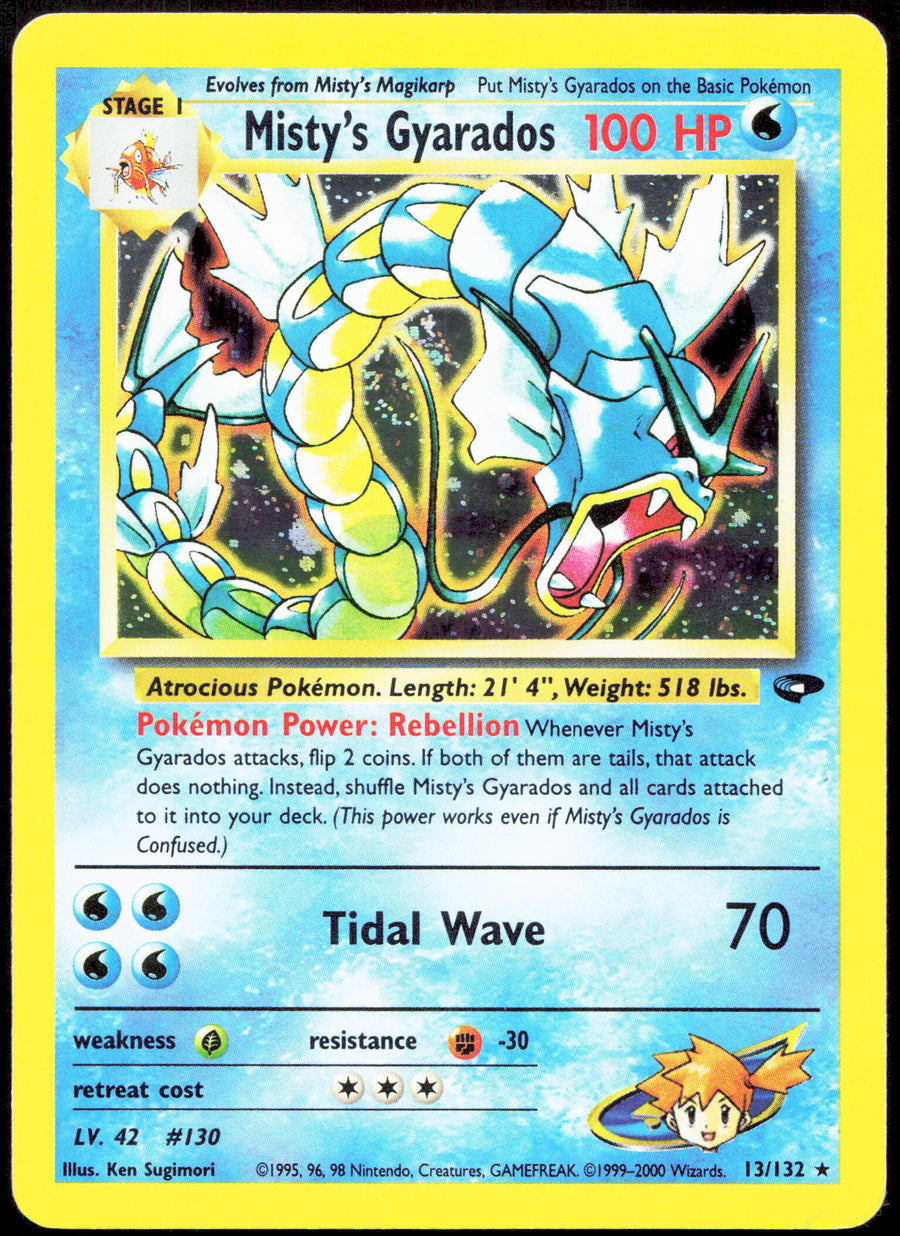 Pokemon Misty's Gyarados Holo 13/132 2000 Gym Challenge