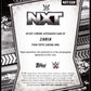 Topps Zaria Autograph 06/25 Orange Geometric NXT-ZAR 2026 Chrome WWE