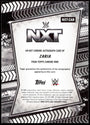 Topps Zaria Autograph 06/25 Orange Geometric NXT-ZAR 2026 Chrome WWE