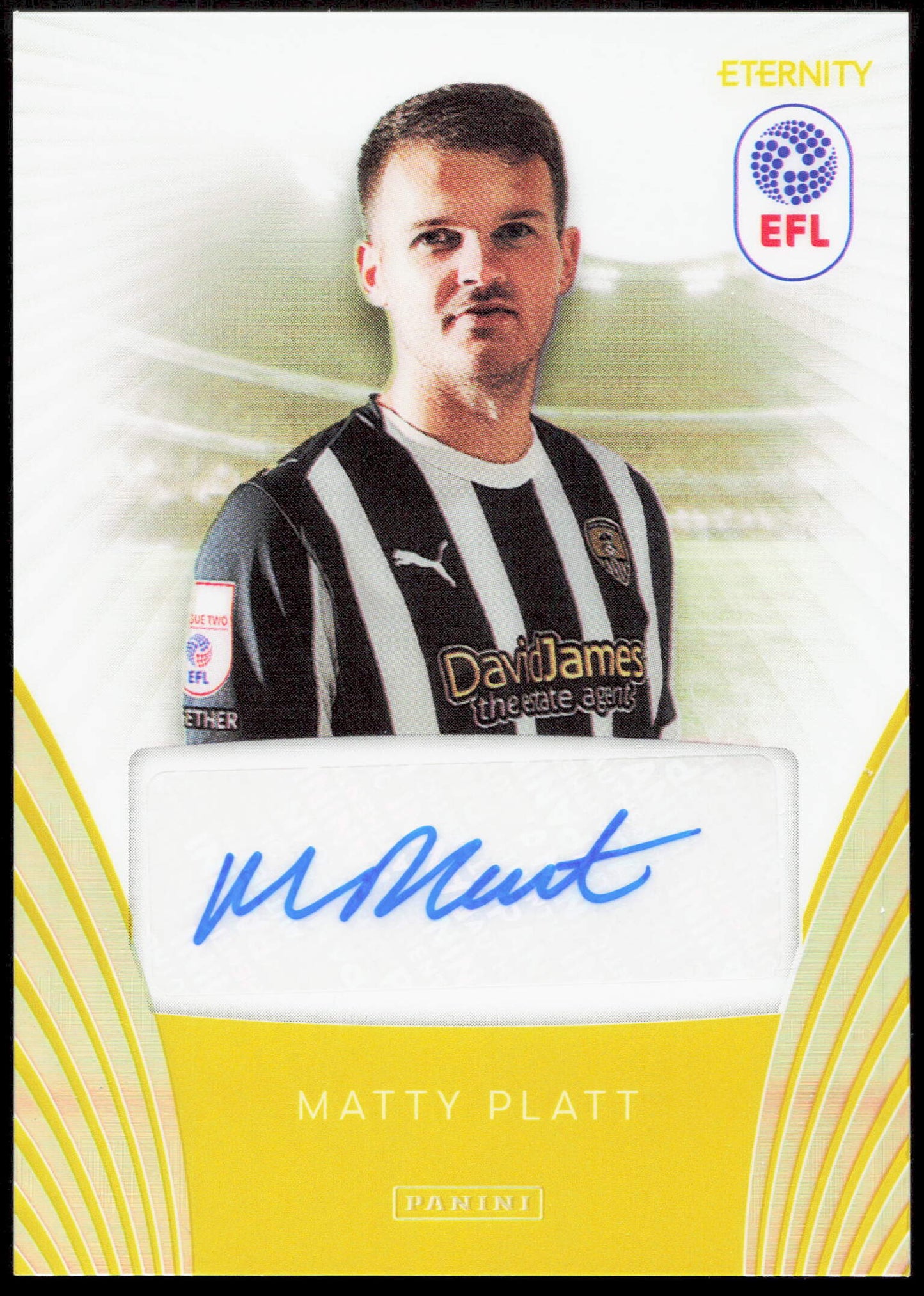 Panini Matty Platt Autograph Yellow 3/5 AUT-63 Eternity 2026
