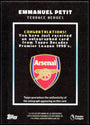 Topps Emmanuel Petit Terrace Heroes Autograph 54/99 Decades Premier League 90's Edition