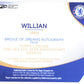 Topps Willian Autograph 33/75 Bridge Of Dreams BD-WL Lineage Chelsea 120 Year Anniversary 2025