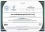 Topps Erling Haaland Hat-Trick Autographed Relic 18/25 Player Worn HAT-EH Museum Collection UEFA Club Competitions 2024