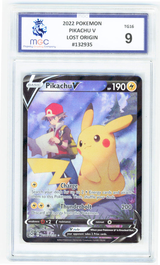 Pokemon Pikachu V TG16/TG30 Full Art 2022 Lost Origin MGC 9