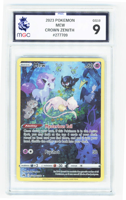 Pokemon Mew GG10/GG70 Full Art 2023 Crown Zenith MGC 9