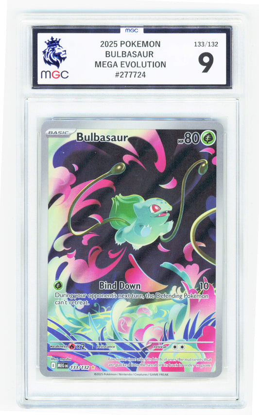 Pokemon Bulbasaur 133/132 Illustration Rare 2025 Mega Evolution MGC 9
