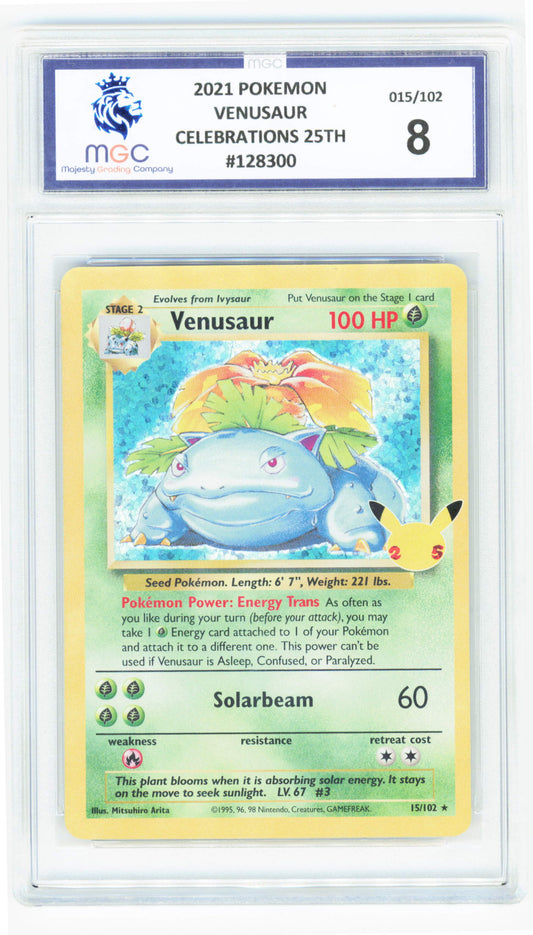 Pokemon Venusaur 15/102 Holo 2021 Celebrations 25th Anniversary Classic Collection MGC 8