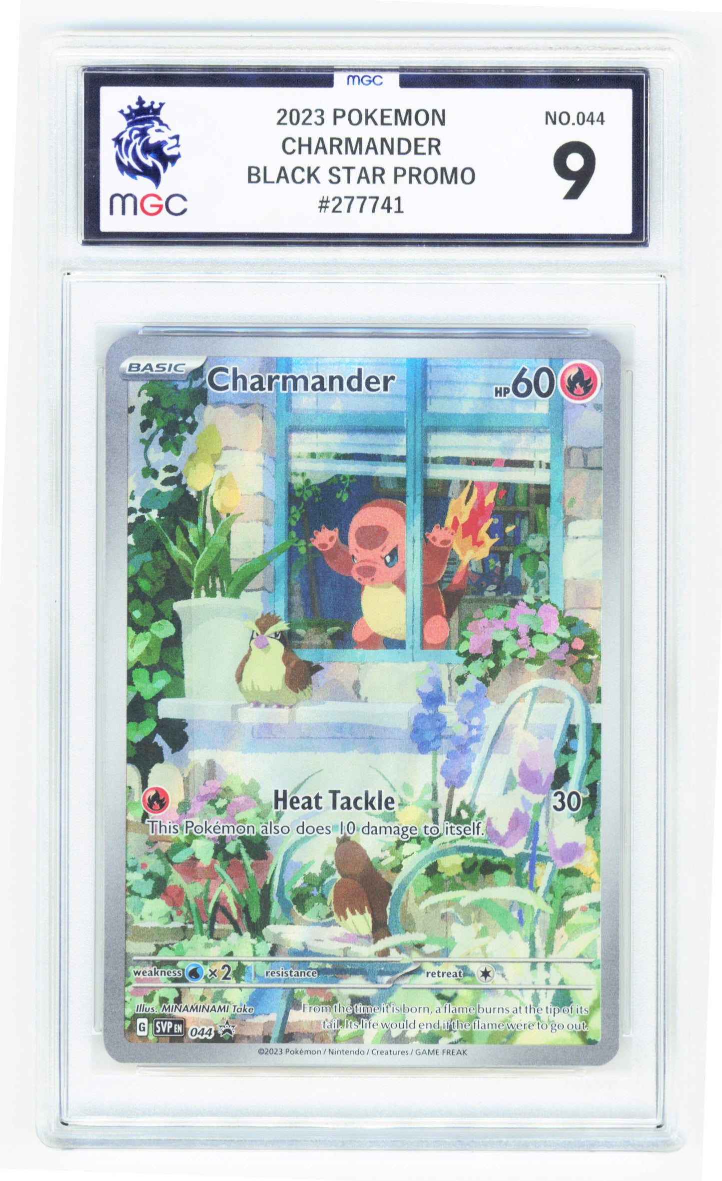 Pokemon Charmander 044 Full Art 2023 Black Star Promo MGC 9