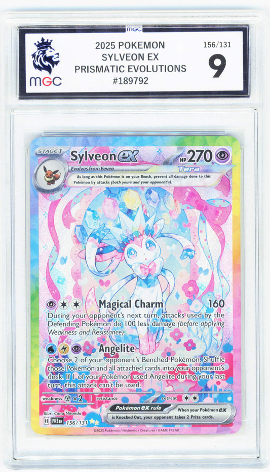 Pokemon Sylveon EX 156/131 Special Illustration Rare 2025 Prismatic Evolutions MGC 9