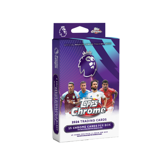 Topps Chrome Premier League 2026 Hanger Box