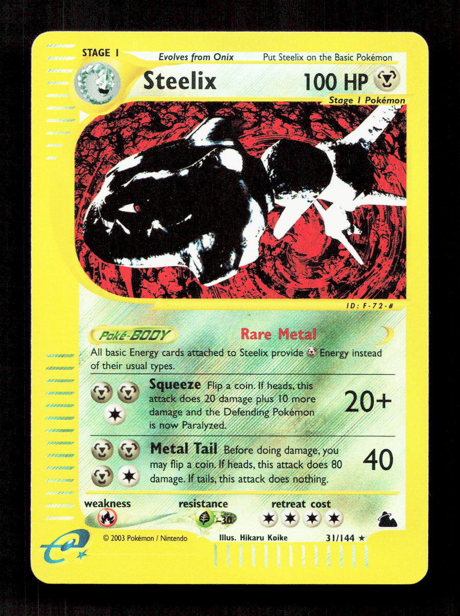 Pokemon Steelix 31/144 Reverse Holo 2003 Skyridge