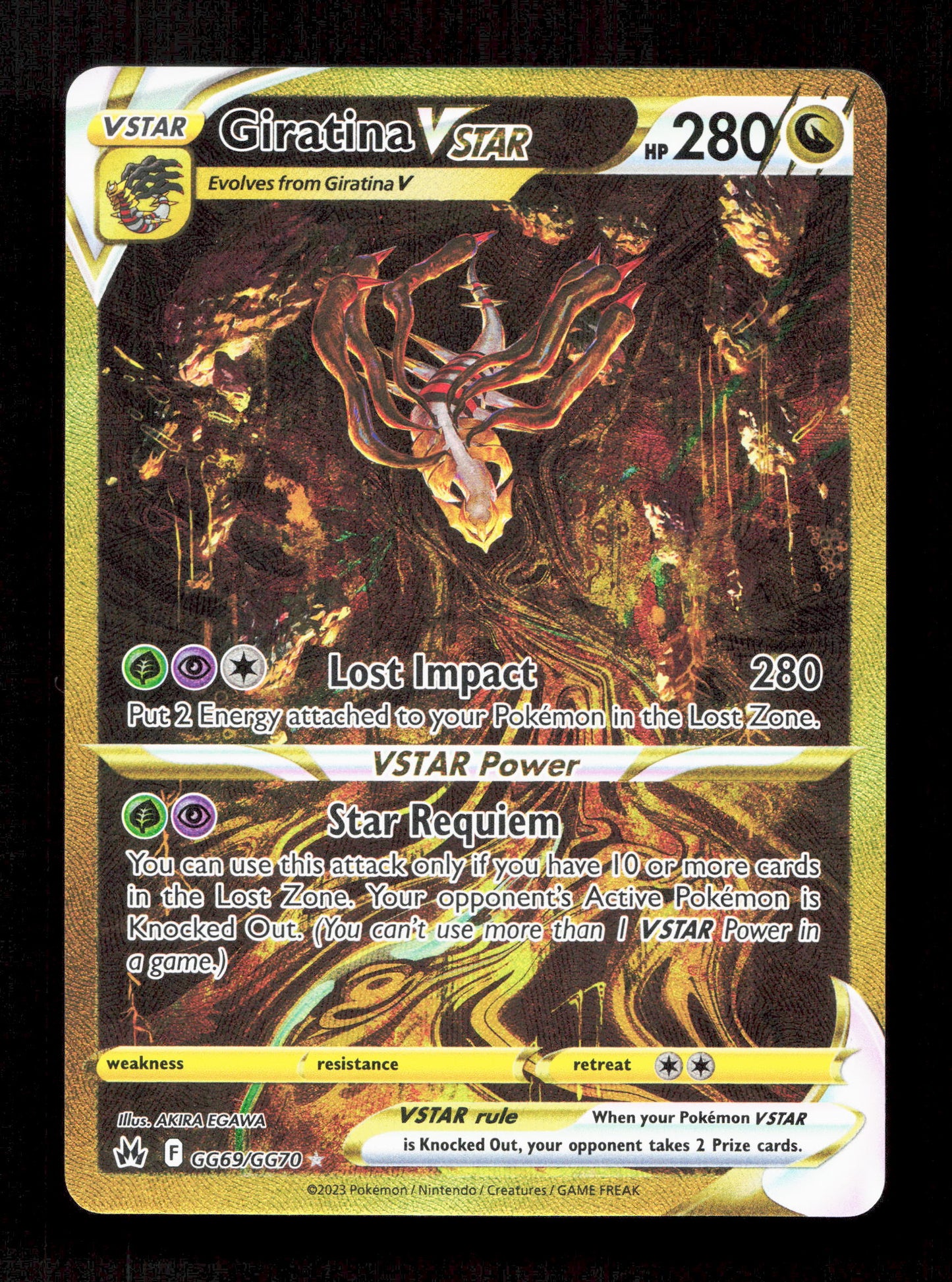 Pokemon Giratina VSTAR GG69/GG70 Secret Rare 2023 Crown Zenith Galarian Gallery