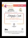 Topps Karim Benzema Autograph 29/50 Gold AU-KB Uefa Club Competitions Merlin Collections 2024/25