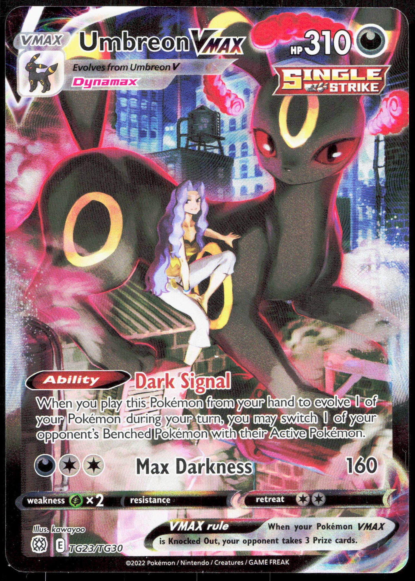 Pokemon Umbreon Vmax TG23/TG30 Full Art 2022 Brilliant Stars