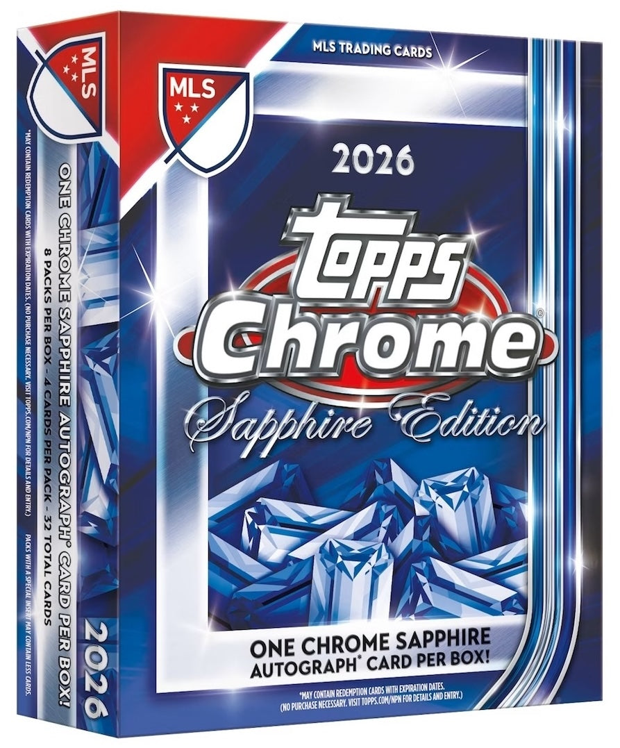 Topps MLS Chrome Sapphire 2026 Hobby Box - Pre-Order