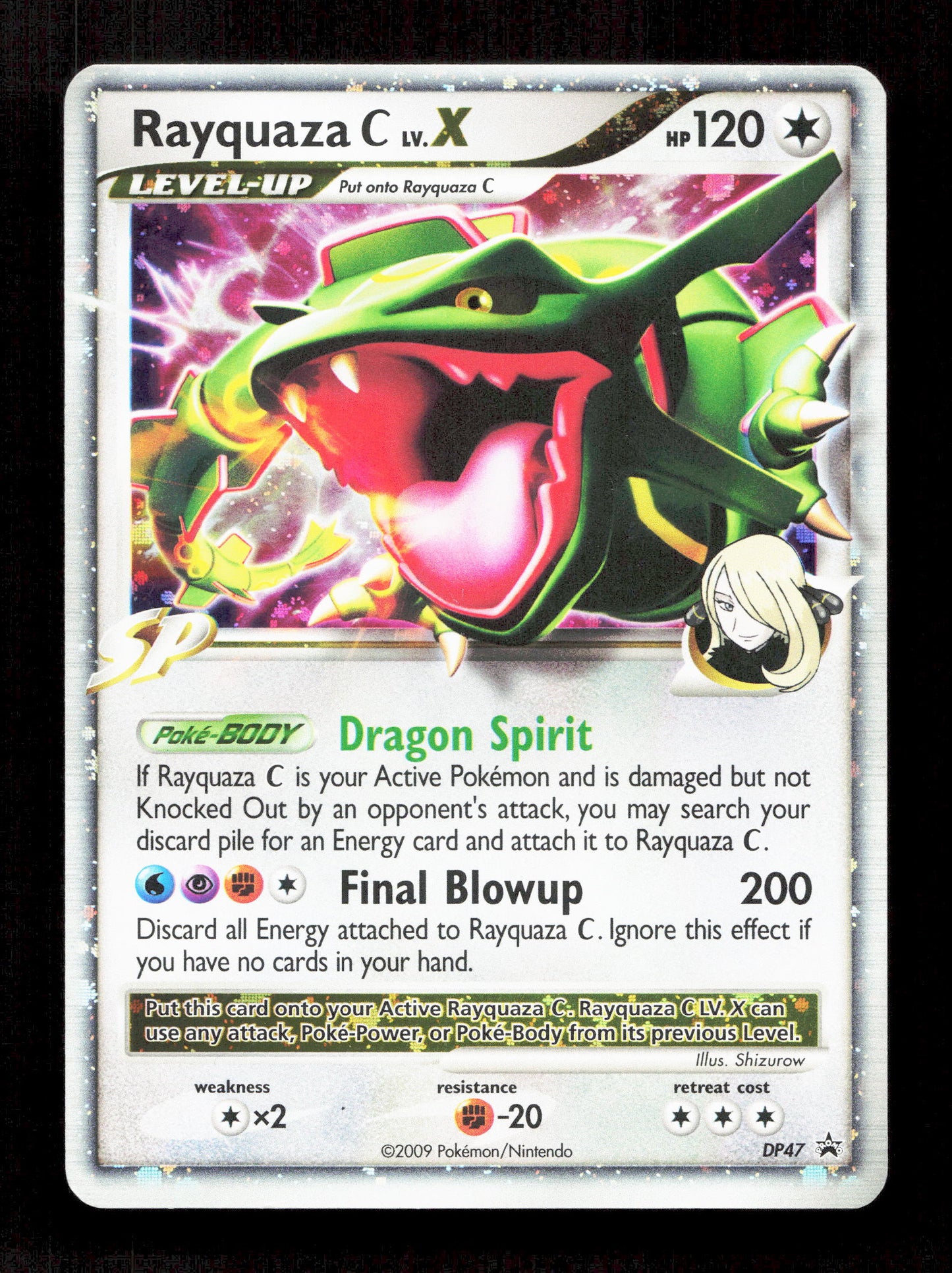 Pokemon Rayquaza C Lv.X Holo DP47 2009 Black Star Promo