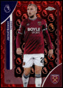 Topps Jarrod Bowen 1/5 Logofractor Red #182 2026 Chrome Premier League Logofractor