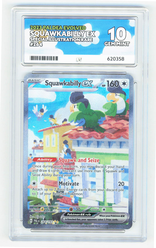 Pokemon Squawkabilly EX 264/193 Special Illustration Rare 2023 Paradox Rift ACE 10