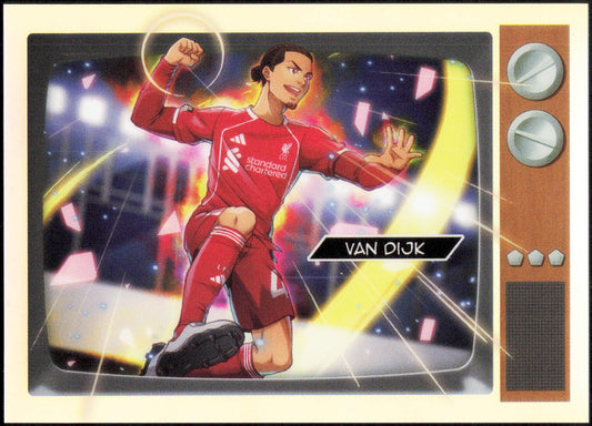 Topps Virgil Van Dijk Anime CA-VVD Chrome Premier League 2026