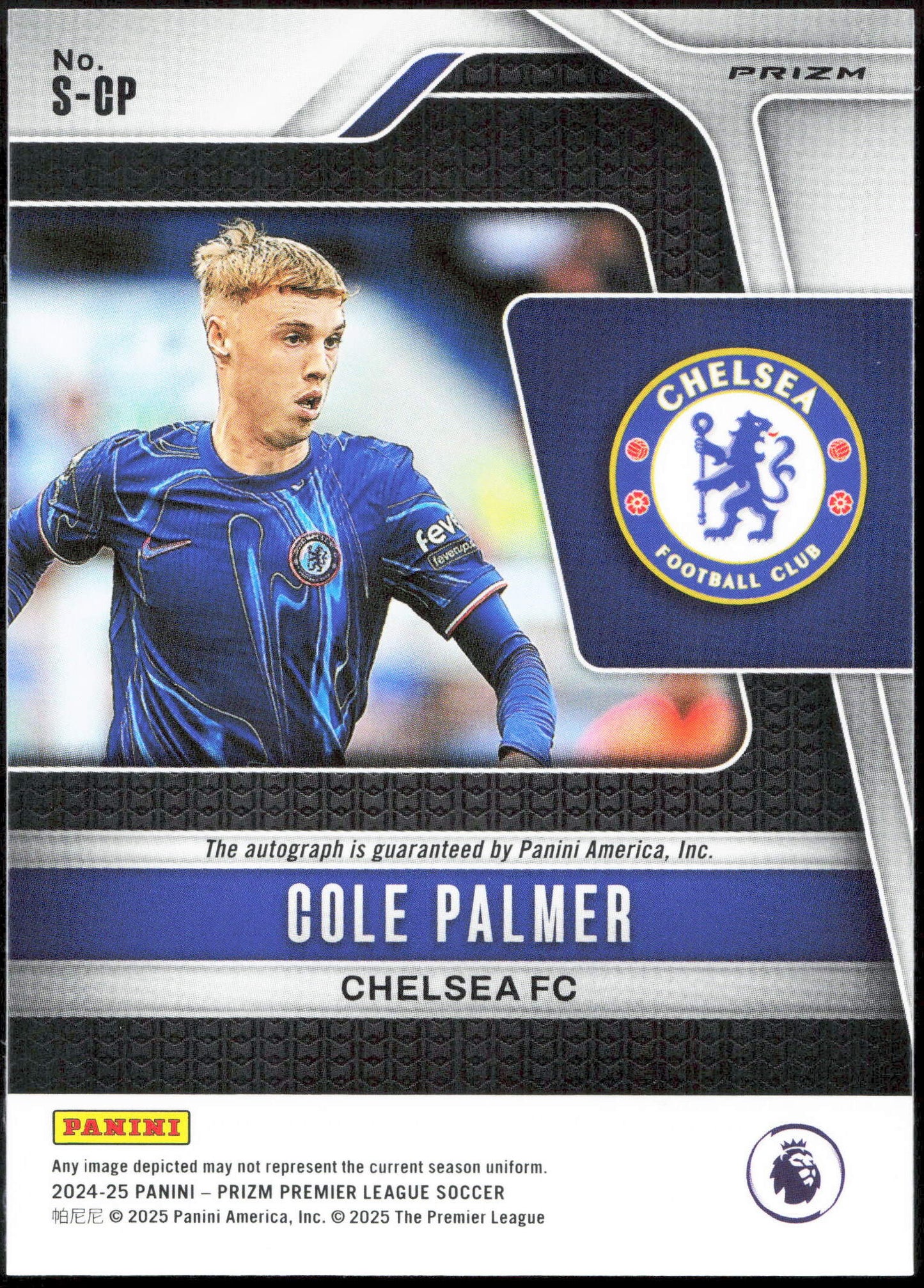 Panini Cole Palmer Autograph Red Stars S-CP Prizm Premier League Soccer