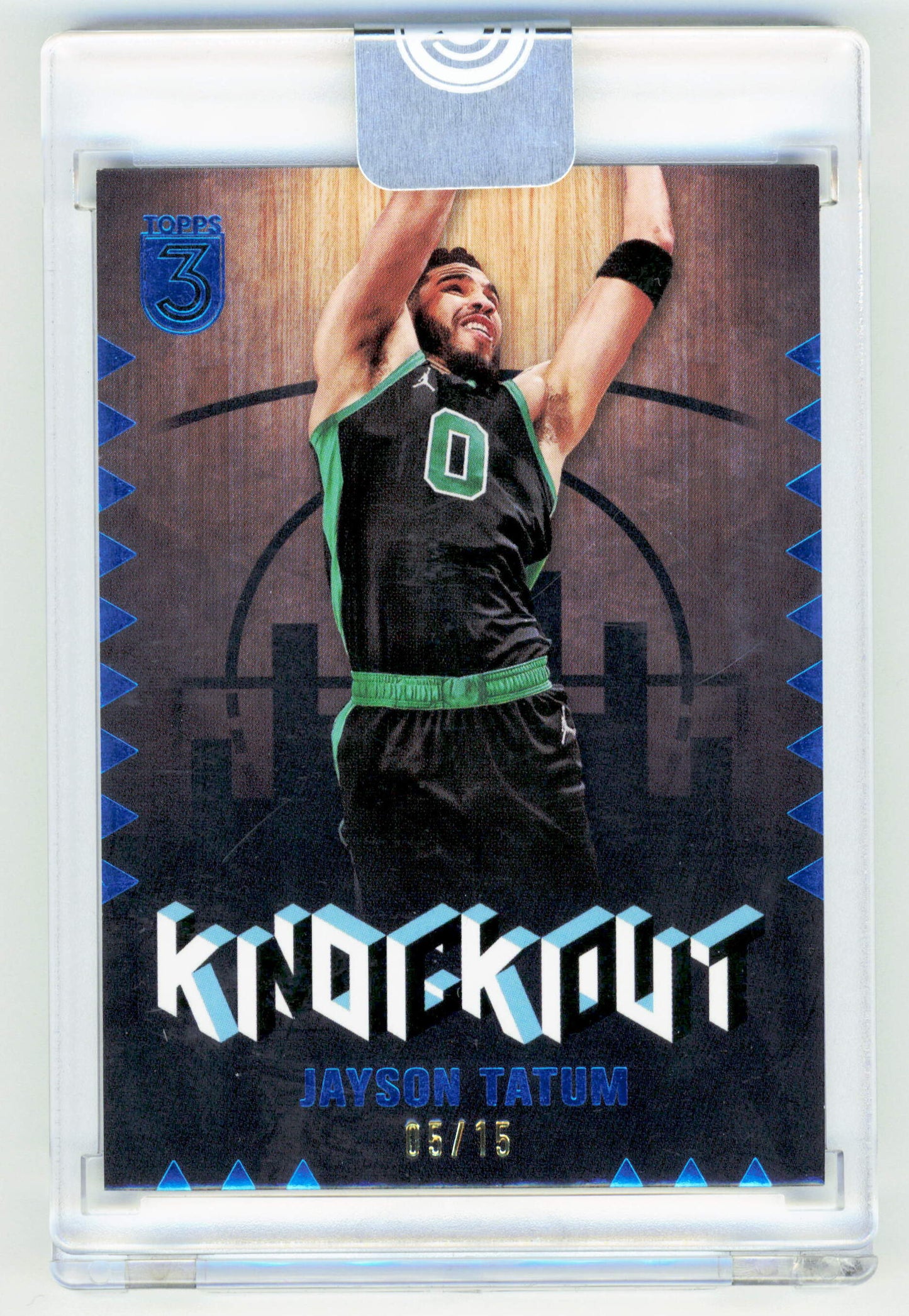 Topps Jayson Tatum 05/15 Blue Knockout K0-4 2024 Three Basketball