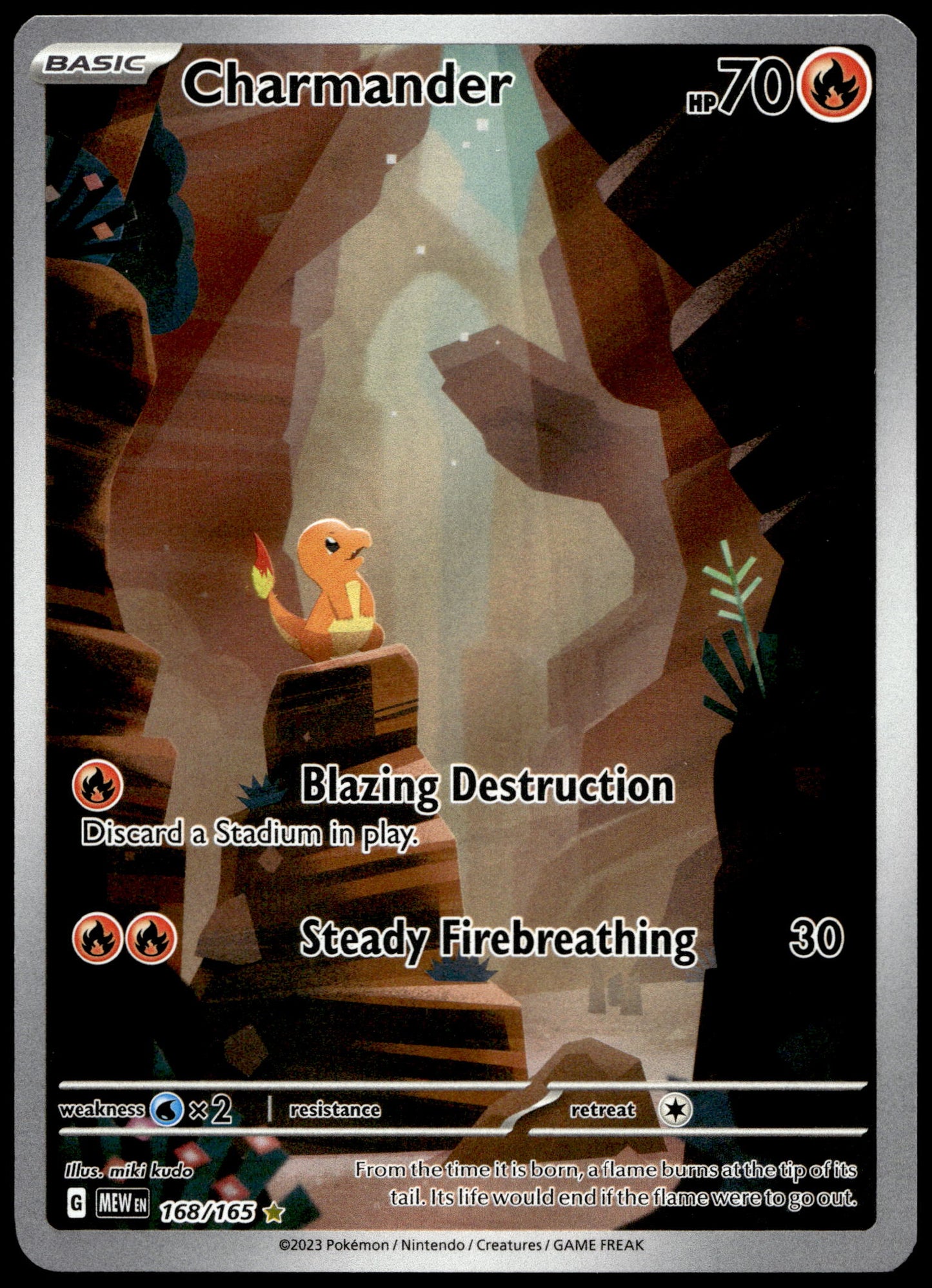 Pokemon Charmander 168/165 Illustration Rare 151 2023