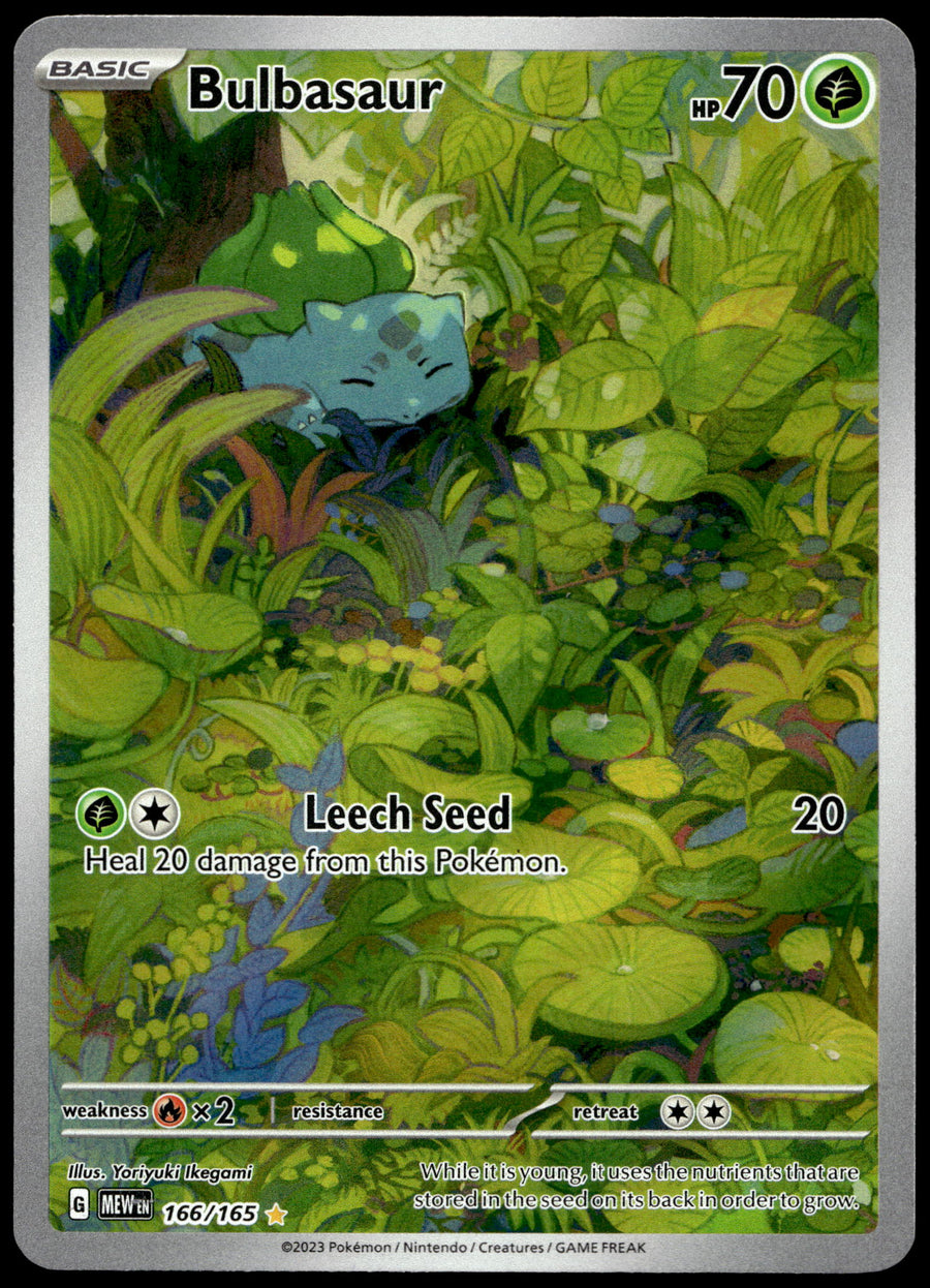 Pokemon Bulbasaur 166/165 Illustration Rare 151 2023