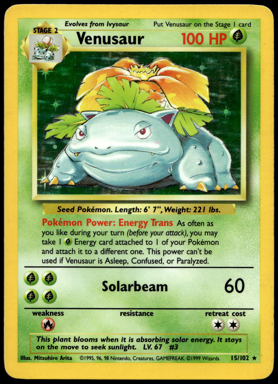 Pokemon Venusaur 15/102 Holo 1999 Base Set