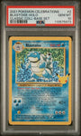 Pokemon Blastoise 2/102 Holo 2021 Celebrations Classic Collection PSA 10