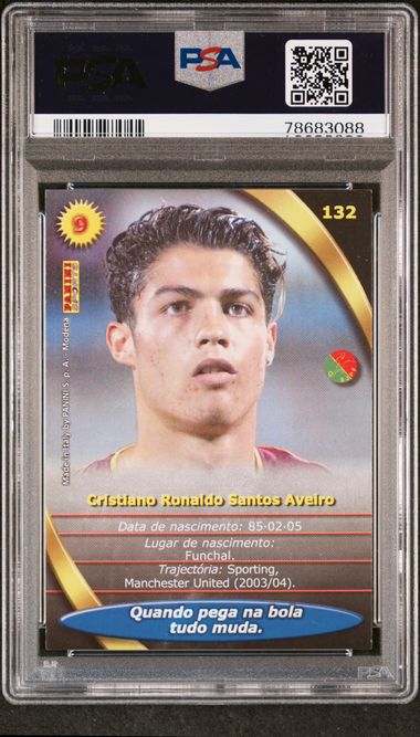 Panini Cristiano Ronaldo 2003-04 Mega Craques PSA 7